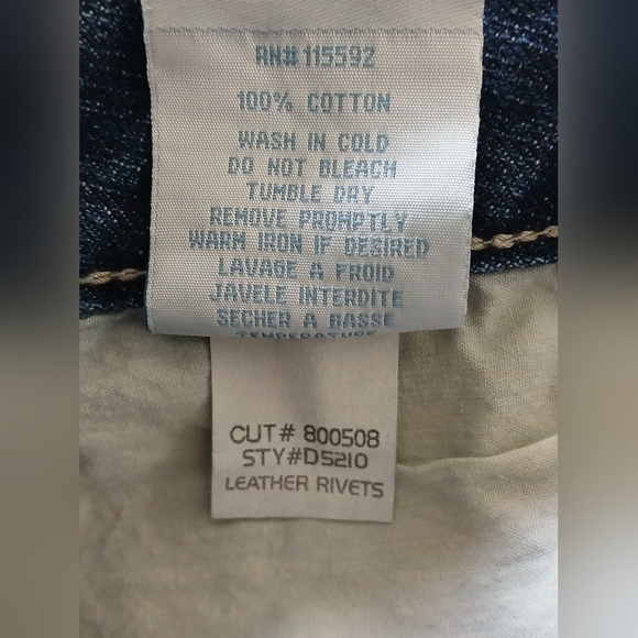 VINTAGE ROBIN'S JEANS LEATHER RIVETS. - Picture 7 of 7